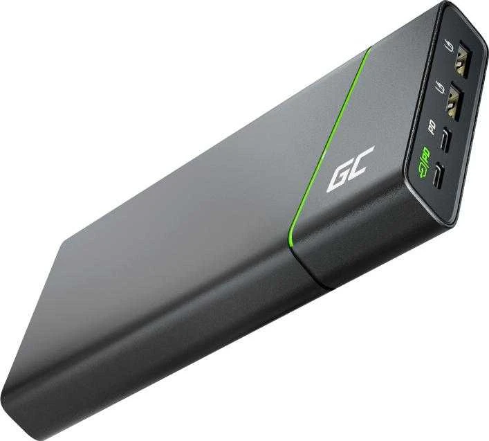 Green Cell Žalias Cell Power Bank Žalias Cell GC PowerPlay Ultra 26800mAh 128W 4 x USB