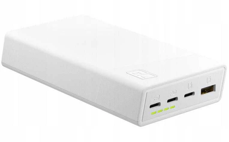 Green Cell Žalias Cell Žalias Cell Power Bank PowerPlay 20000mAh 22.5W - baltas