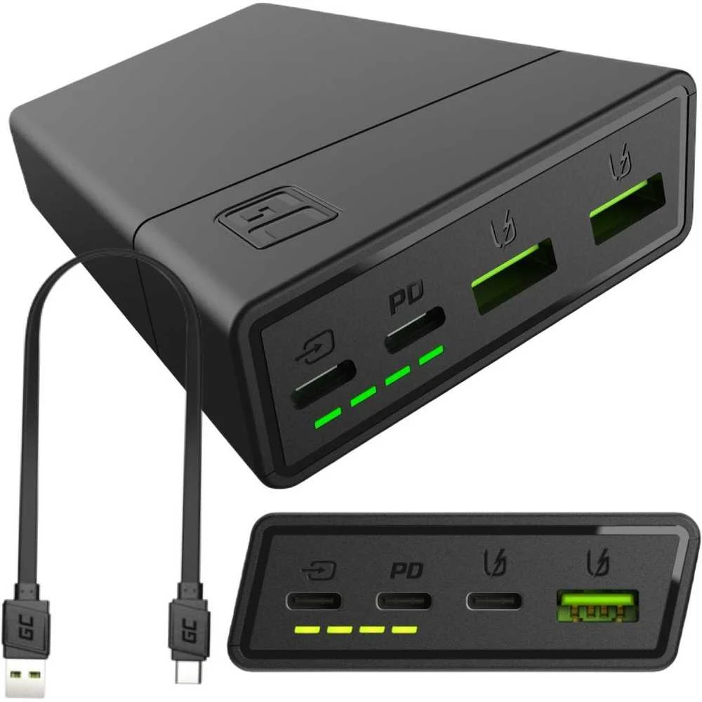Nešiojamas įkroviklis Green Cell PowerPlay20s Power Bank 20000mAh 22.5W - juodas