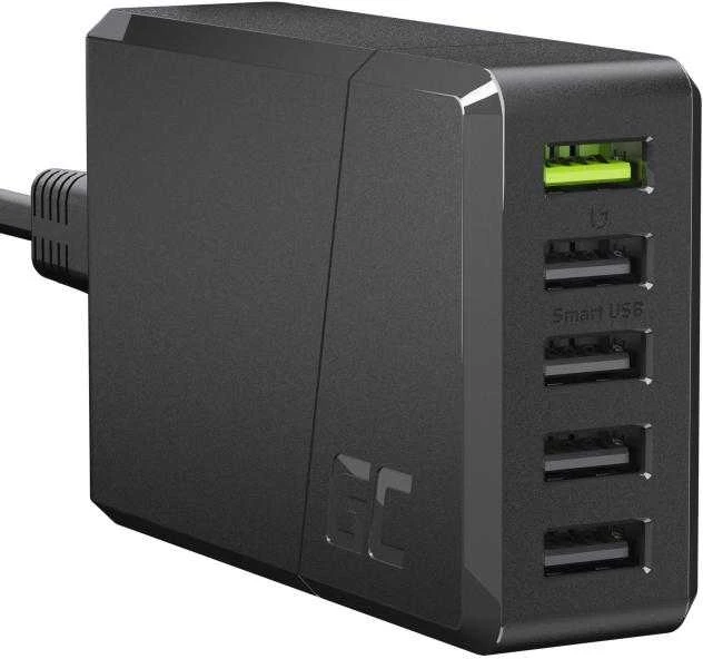 Green Cell Žalias Cell GREENCELL ChargeSource 5 5xUSB 52W sieninis adapteris Ultra Charge ir Smart Charge