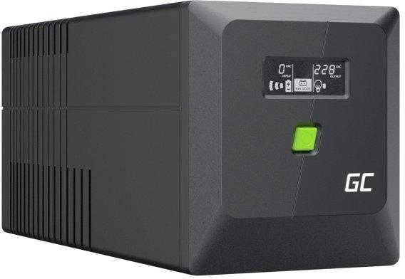 Green Cell Žalias Cell Atsarginis maitinimo šaltinis UPS Greencell 1000VA 600W PowerProof su LCD ekranu