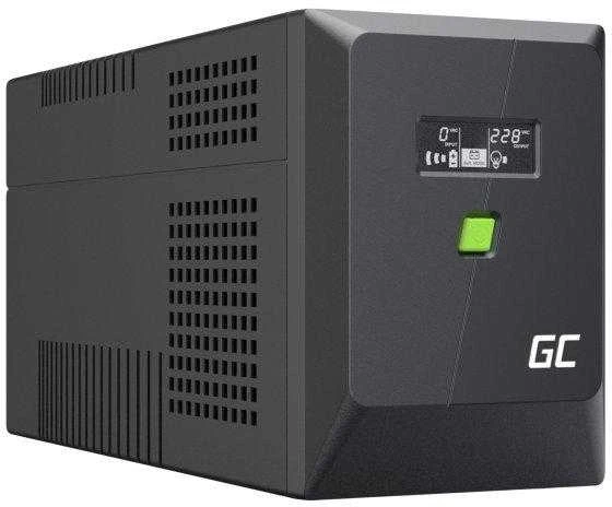 Green Cell Žalias Cell Avarinis maitinimo šaltinis UPS Greencell 2000VA 1200W PowerProof su LCD ekranu