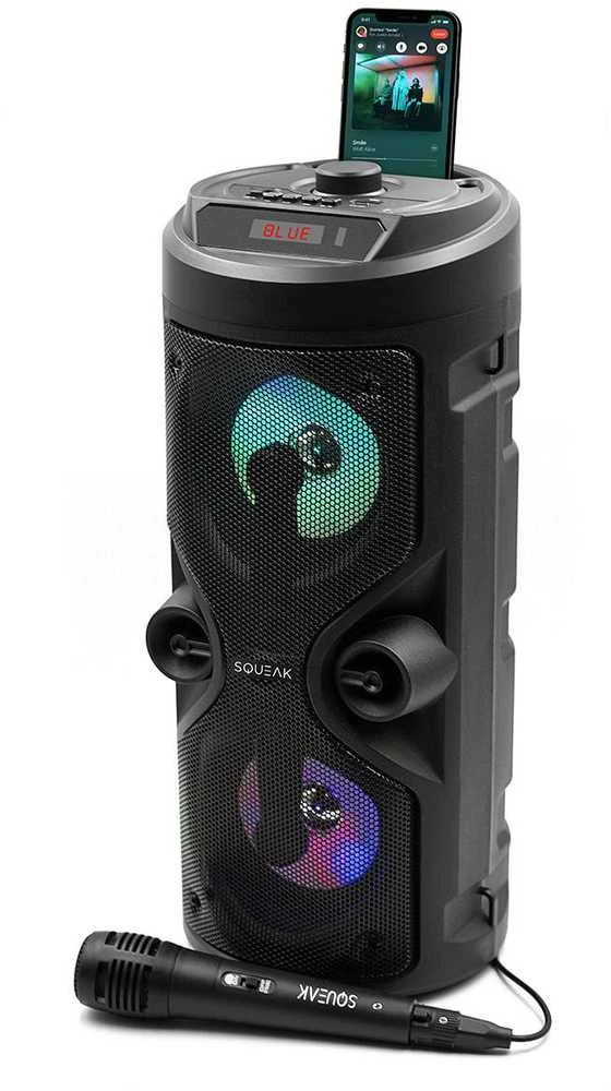 Karaokės Garsiakalbis - Squeak SQ1004 Bluetooth 5.0 Nešiojamas Juodas