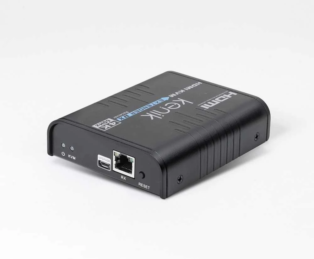HDMI ilgintuvas-imtuvas Kenik KG-EX120HDMI-U/IP/4K6/Rx vaizdo įrašymo įrenginys + pelė per susuktą porą