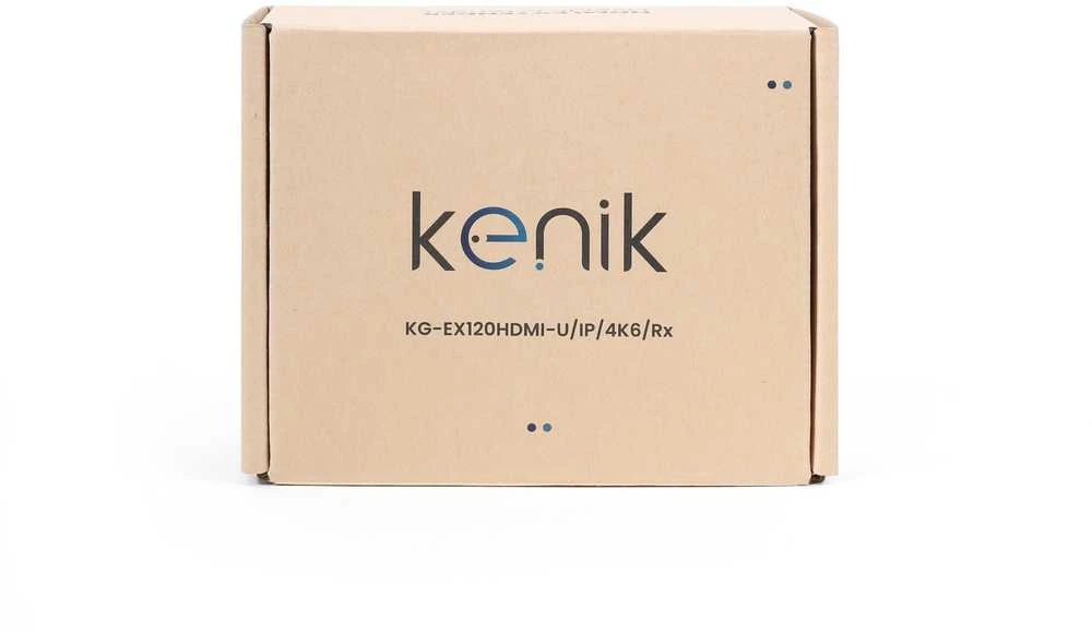 HDMI ilgintuvas-imtuvas Kenik KG-EX120HDMI-U/IP/4K6/Rx vaizdo įrašymo įrenginys + pelė per susuktą porą