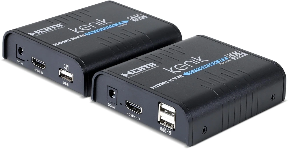 Kenik HDMI KVM ilgintuvas: siųstuvo ir imtuvo komplektas