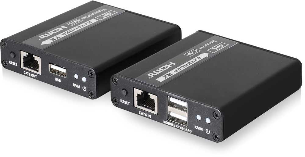 HDMI ilgintuvas Kenik KG-EX70HDMI-U/4K vaizdo + garso + pelė per vytos poros