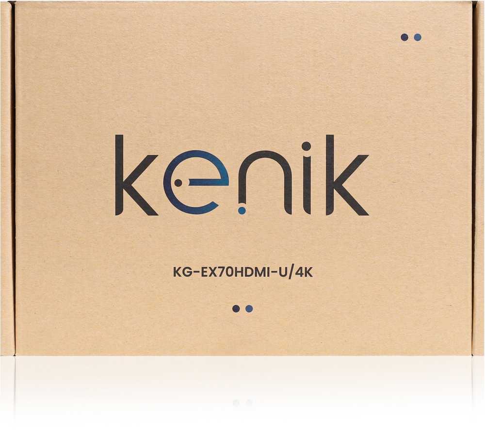HDMI ilgintuvas Kenik KG-EX70HDMI-U/4K vaizdo + garso + pelė per vytos poros