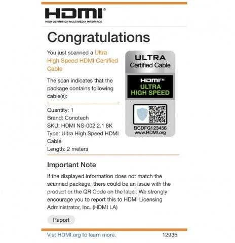 HDMI KABELIS NS-002/8K 2 m CONOTECH