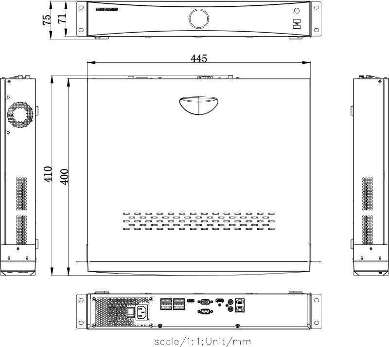 Vaizdo įrašymo įrenginys Hikvision NVR DS-7732NXI-K4(D)/Alarm16+4