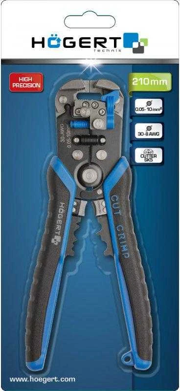 Laidų valymo replės Hogert HT1P182; 210 mm