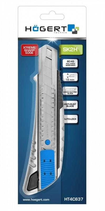 Hoegert Atlenkiamasis peilis 18 mm ALU maks. 60 kg