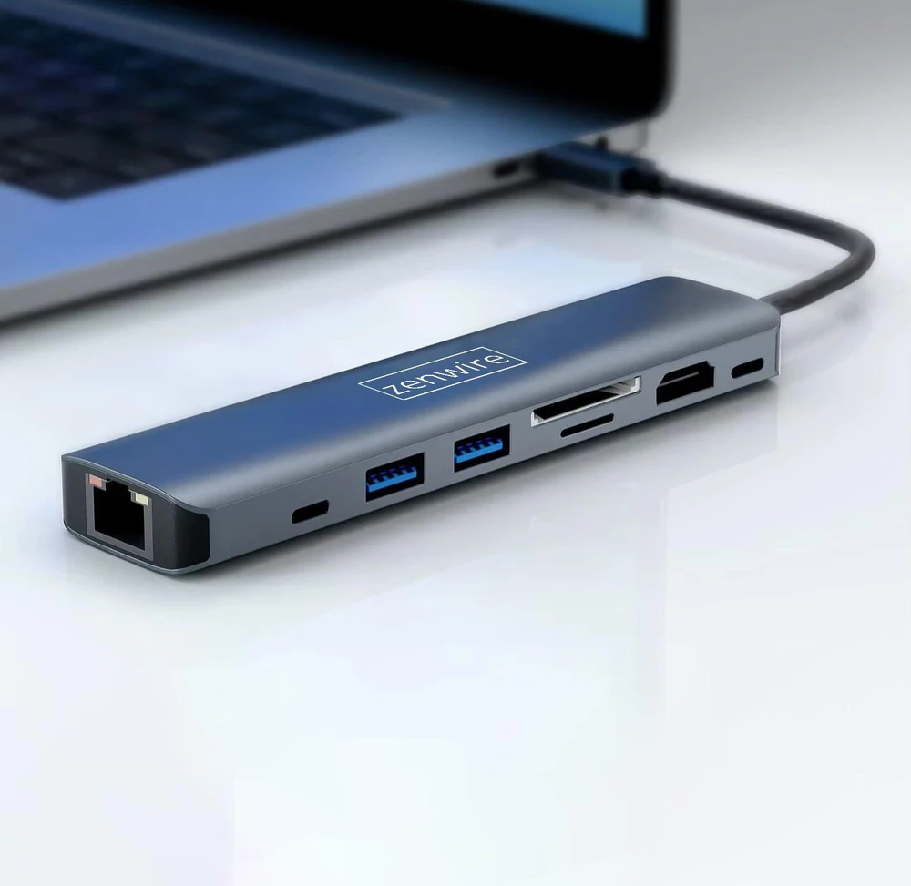 Zenwire USB-C daugiafunkcis adapteris 8-viename