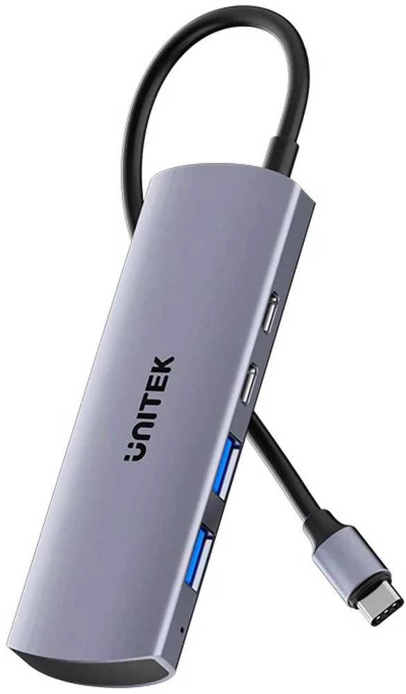 Unitek šakotuvas 4w1 USB-C 10 Gbps, 2x USB-A ir 2x USB-C H1112DGY01