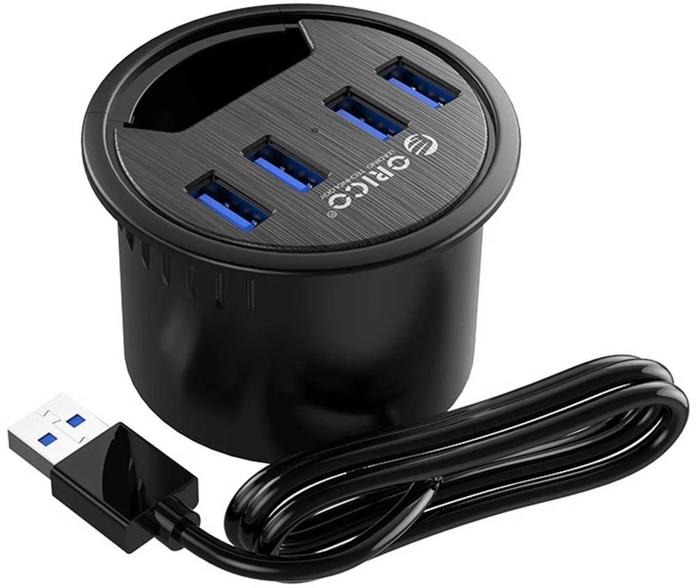 HUB USB Orico biurkowy USB 3.1 Gen1 4x USB A (DESK-4U-BK-BP)