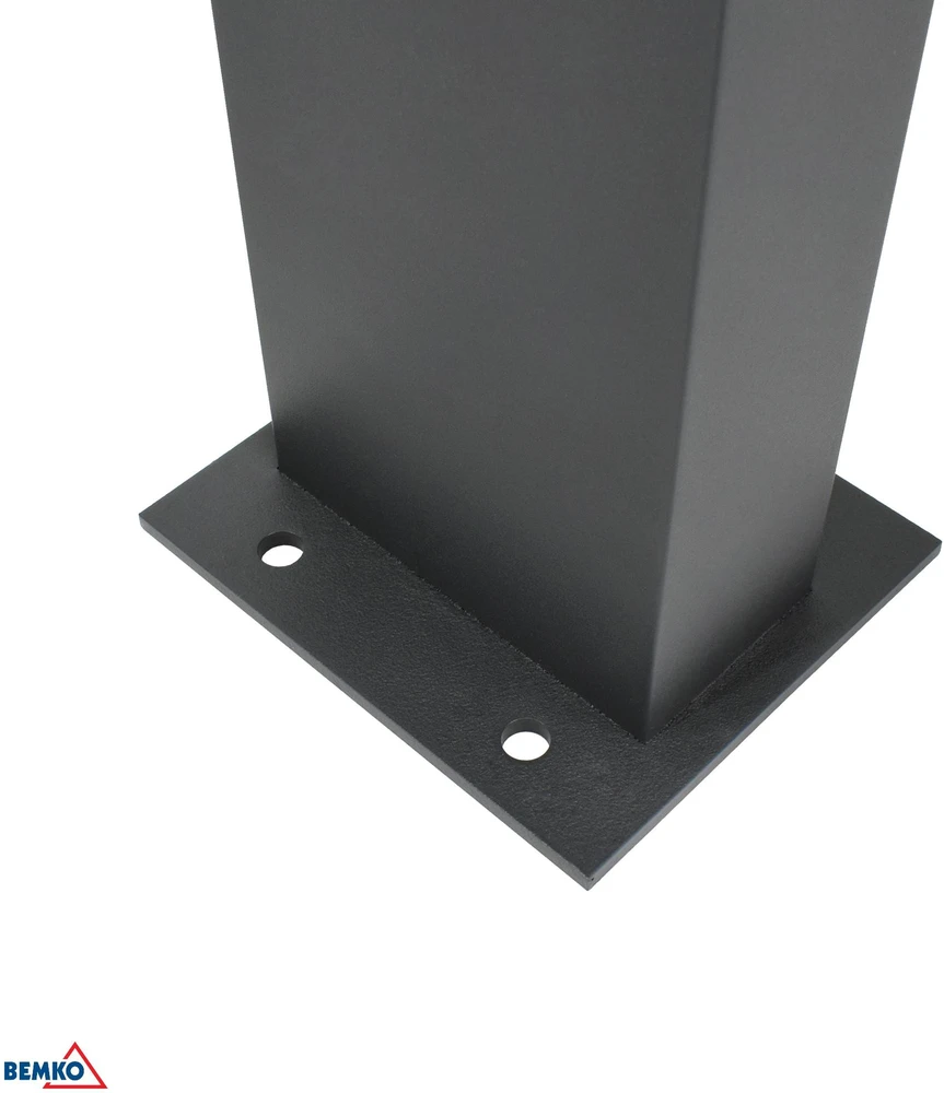 Hibridinis LED sodo šviestuvas BEMKO SOLVEO 7W 600LM 3000K/4000K/6500K 80CM IP65 tamsus Pilkas CZ.PIR