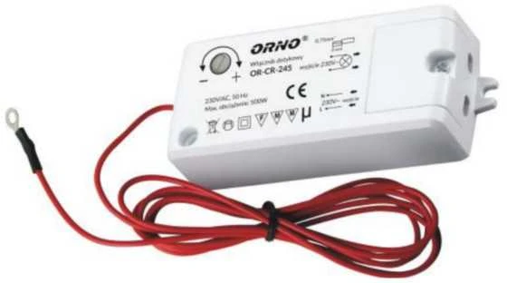 Orno Jutiklinis jungiklis jungiklis, IP20, 500 W