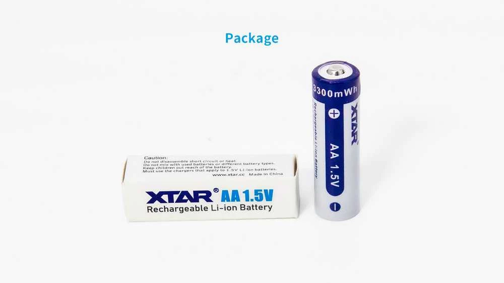 Įkraunamos baterijos R06 / AA 1.5V Xtar 2000mAh (4 vnt. dėžutėje) su apsauga