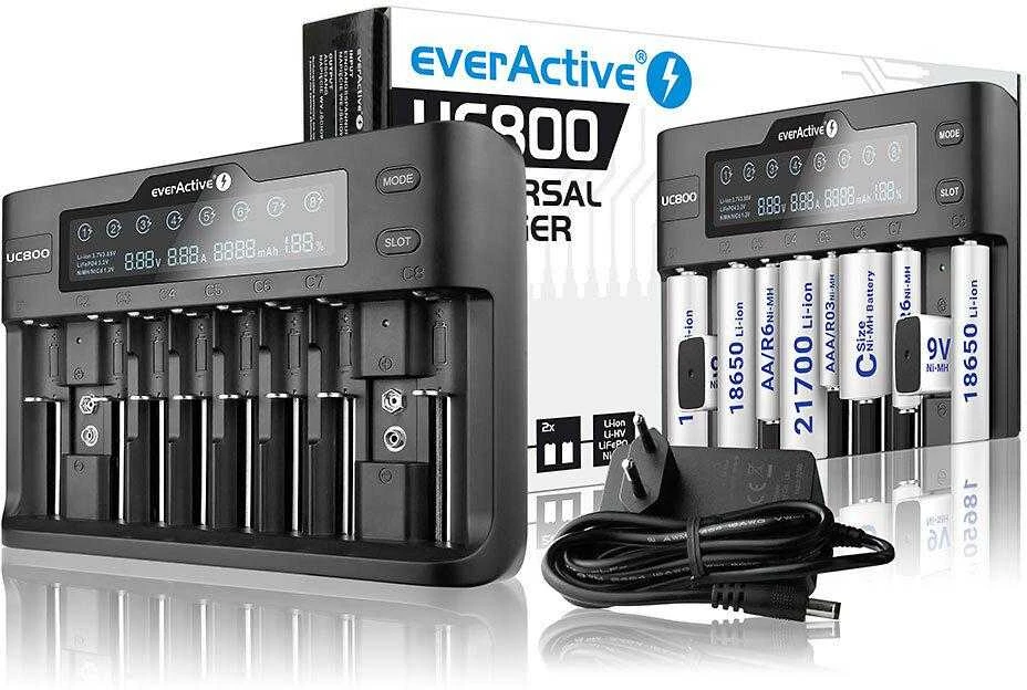 Akumuliatorių Įkroviklis - EverActive UC-800