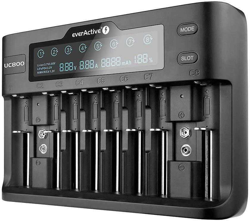 Akumuliatorių Įkroviklis - EverActive UC-800