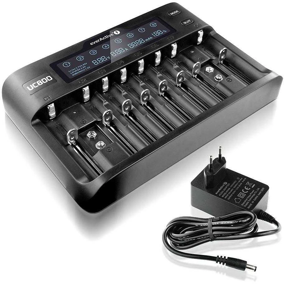 Akumuliatorių Įkroviklis - EverActive UC-800