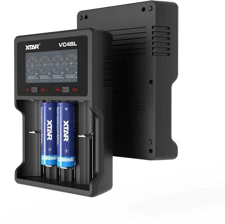 Kroviklis - Xtar VC4SL 1-4 Li-ion/Ni-MH, LCD Ekranas, USB-C