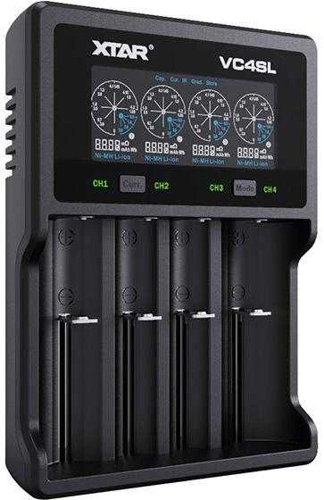 Kroviklis - Xtar VC4SL 1-4 Li-ion/Ni-MH, LCD Ekranas, USB-C