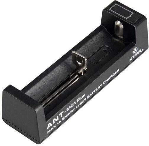 Baterijų Įkroviklis - XTAR MC1+ ANT 3.7V Li-ion USB-C 0.5A/1A Juodas