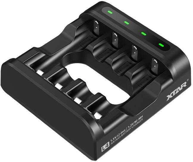 Xtar Įkroviklis - R03/AAA R6/AA Li-ion/NiMH 4 Lizdai USB-C