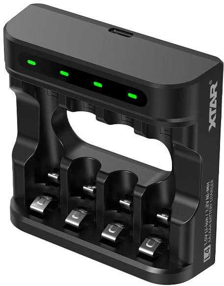 Xtar Įkroviklis - R03/AAA R6/AA Li-ion/NiMH 4 Lizdai USB-C