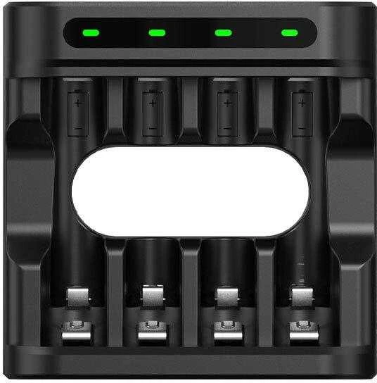 Xtar Įkroviklis - R03/AAA R6/AA Li-ion/NiMH 4 Lizdai USB-C