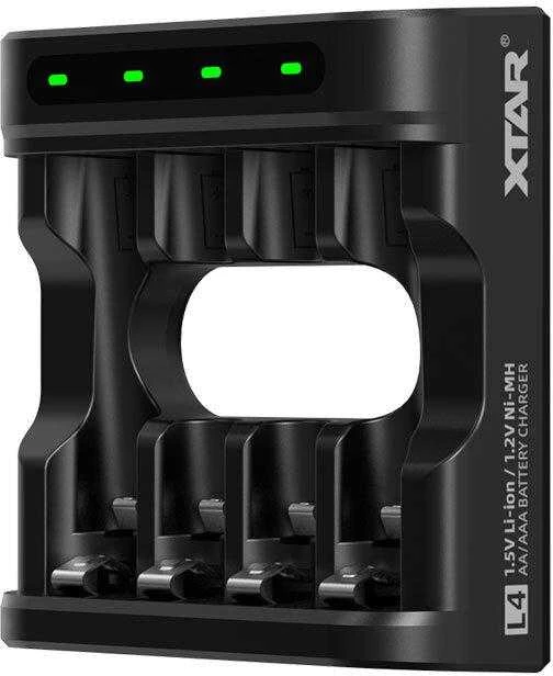 Xtar Įkroviklis - R03/AAA R6/AA Li-ion/NiMH 4 Lizdai USB-C
