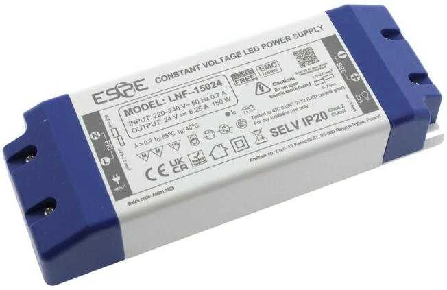 eSPe LED perjungimo maitinimo šaltinis LNF-15024 24V/150W/6.25A IP20