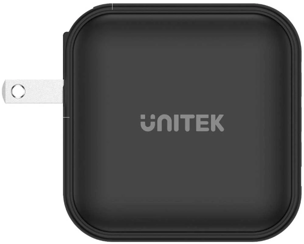 UNITEK CHARGER GaN 3x USB-C 1x USB-A QC 3.0 PD 100W Juodas