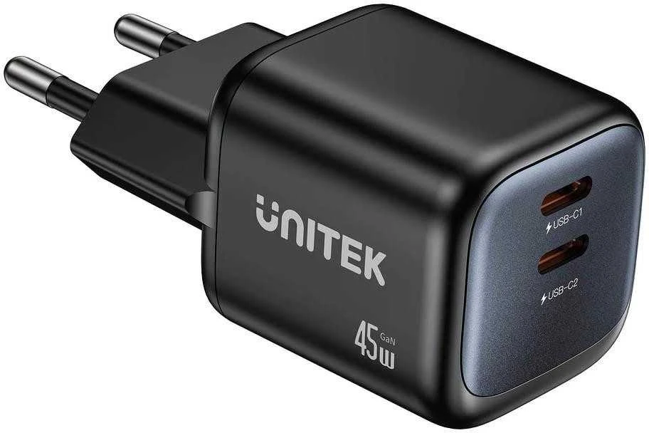 UNITEK P1129ABK01-EU mobiliųjų įrenginių įkroviklis Universalus Juodas AC Greitas įkrovimas Vidaus patalpoms