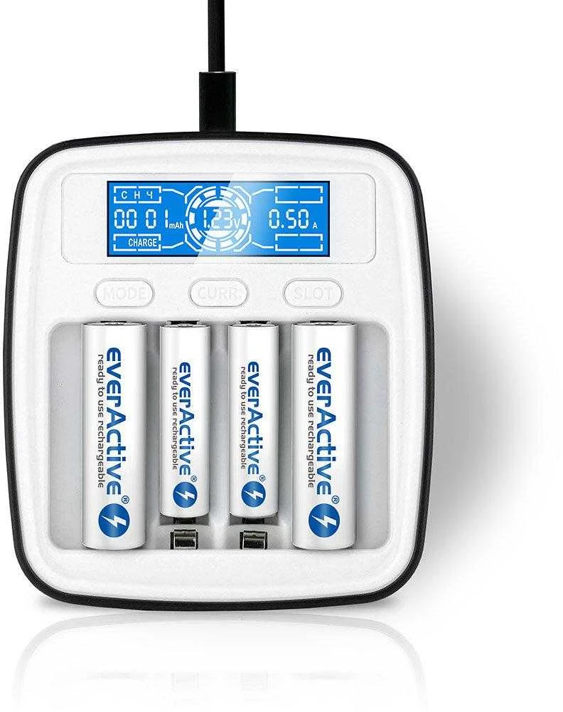 everActive profesionalus AA/AAA elementų įkroviklis NC-1000M