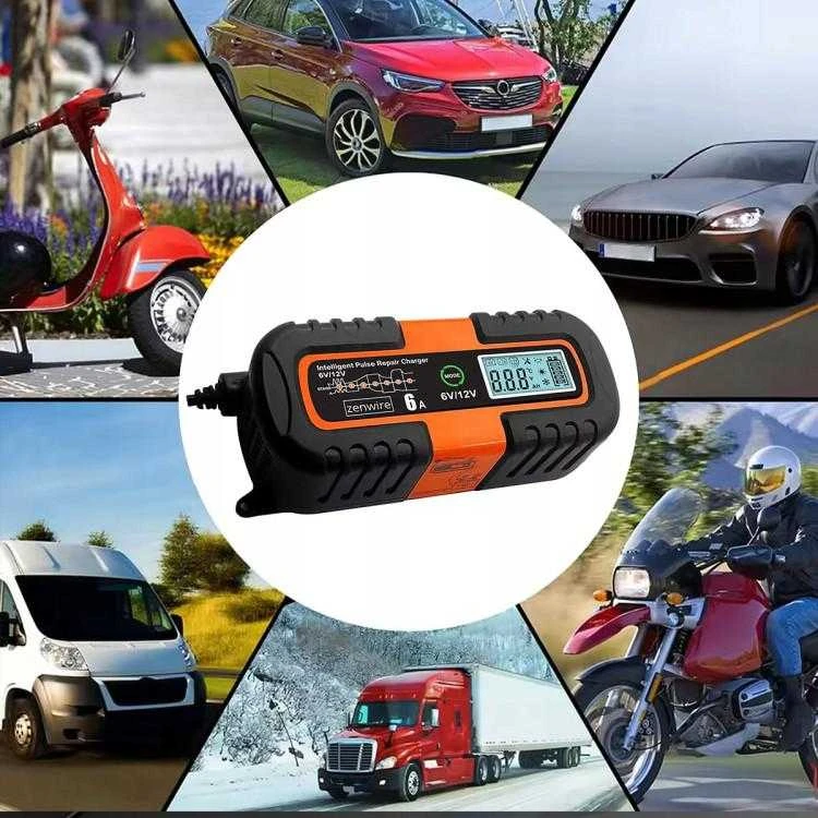 Zenwire Automobilio akumuliatoriaus įkroviklis su remonto funkcija AGM 6V 12V JMD-6S
