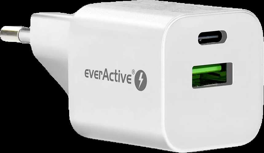 everActive 5-12V USB QC 3.0 ir USB-C PD PPS 30W GaN įkroviklis SC-390Q