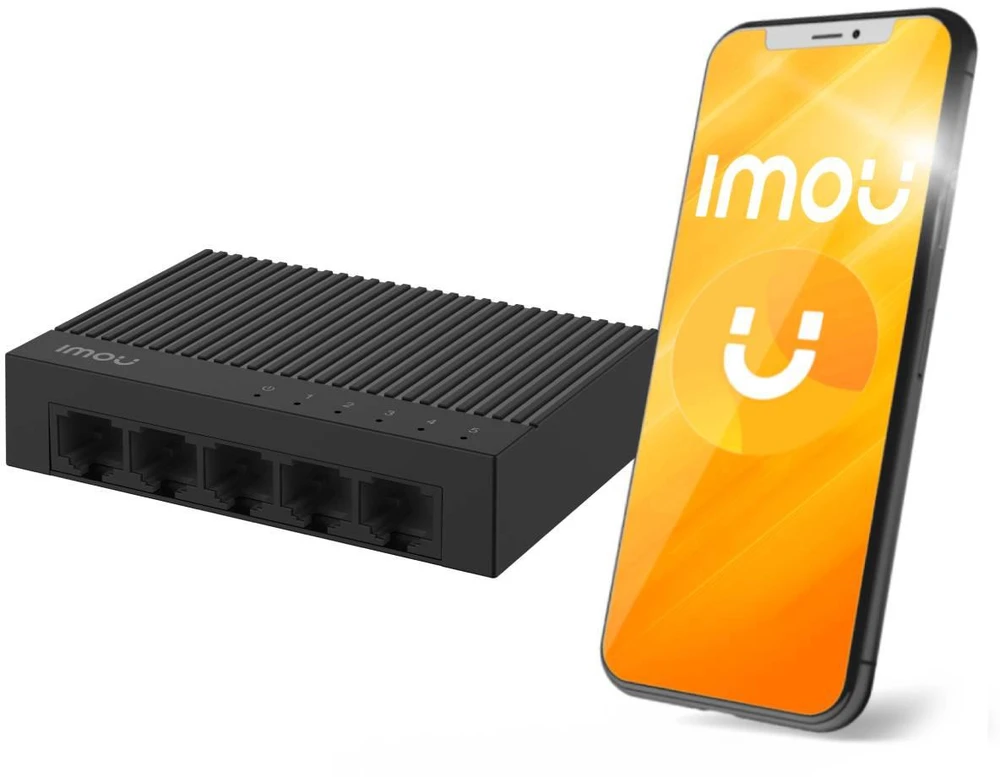 Šakotuvas 5 prievadų 100 Mb/s LAN jungiklis IMOU SF105C