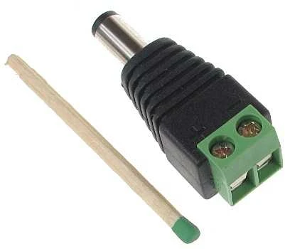 Kita Kištukas maitinimo kabeliui 5,5mm (M) su prisukamomis jungtimis 1 vnt.