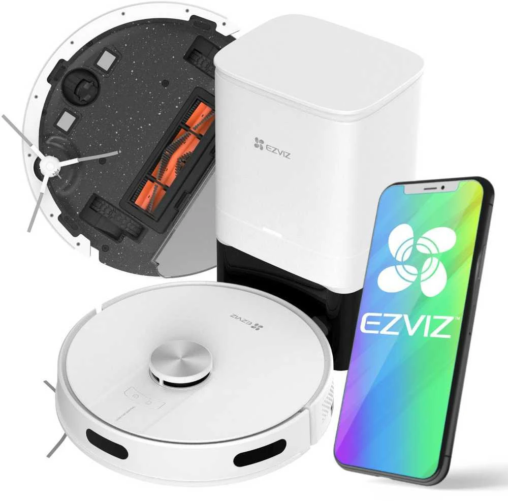 Dulkių siurblys - robotas EZVIZ CS-RE4P-PWT2, Baltas