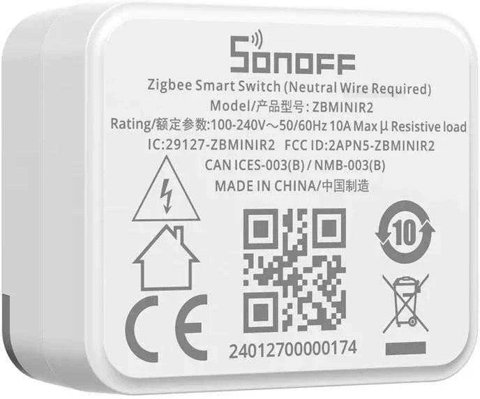 SONOFF ZBMINI Extreme (ZBMINIR2) Zigbee 3.0 išmanioji relė