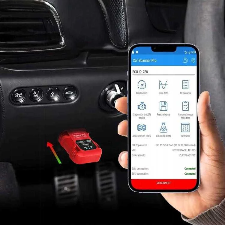 Sąsajos testeris Diagnostinis skaitytuvas OBD2 ELM327 VDiagX V016 Zenwire