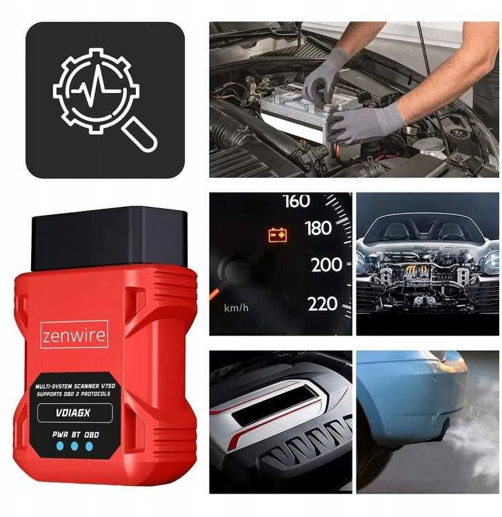 Sąsajos testeris Diagnostinis skaitytuvas OBD2 ELM327 VDiagX V016 Zenwire
