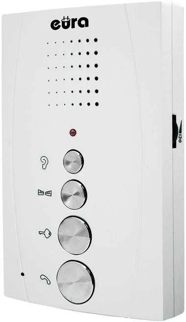 INTERPHONE 'EURA' ADP-51A3 'DIFESA' - 1 šeima, 2 uniphone, domofonas, baltas