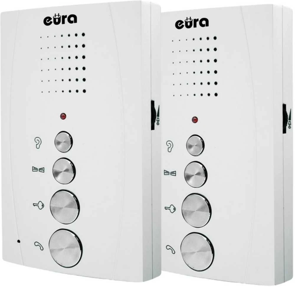 INTERPHONE 'EURA' ADP-51A3 'DIFESA' - 1 šeima, 2 uniphone, domofonas, baltas