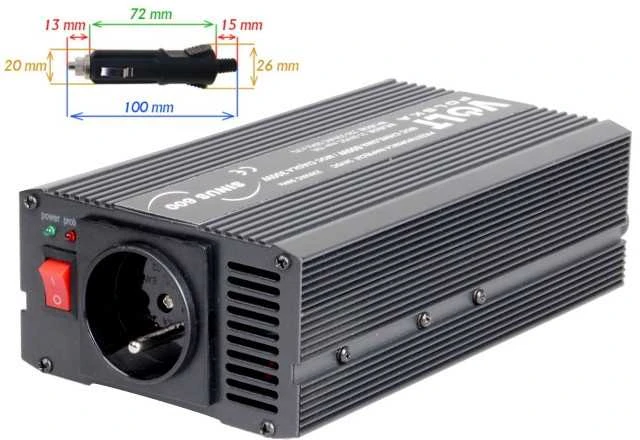 INVERTERINĖ VOLTA POLSKA SINUS 600 24V / 230V 300/600W