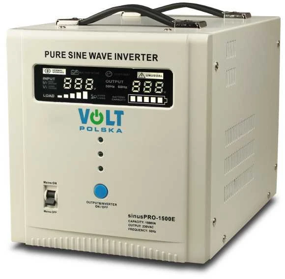 VOLT POLSKA SINUS PRO 1500 E 12/230V nepertraukiamo maitinimo resursai (UPS) „Line-Interactive“ 1,5 kVA 1050 W