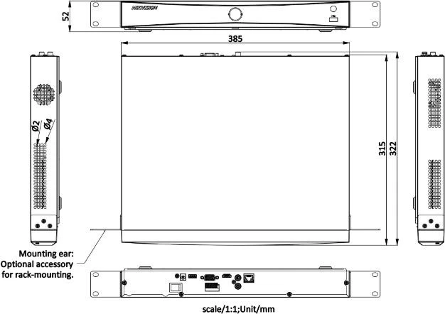 Vaizdo įrašymo įrenginys Hikvision 32 kanalų NVR DS-7632NXI-K2(D)