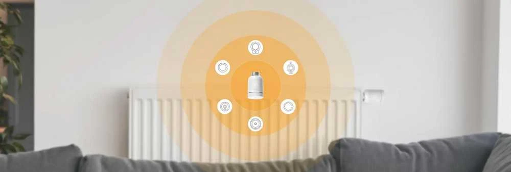 ZigBee termostatinė galvutė IMOU IOT-TRV1-EU + 6 adapteriai